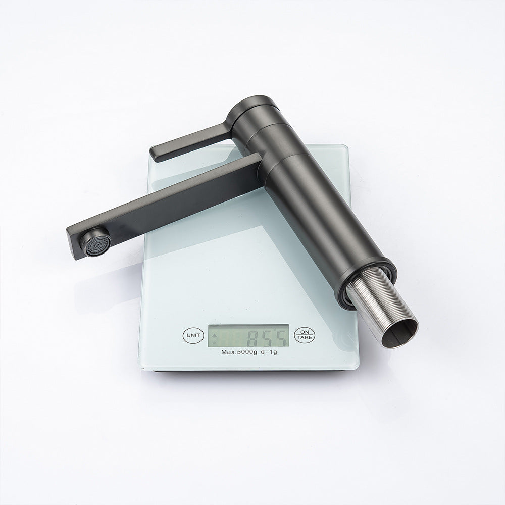 Brass Single-Handle Bathroom Sink Faucet - Polished Chrome