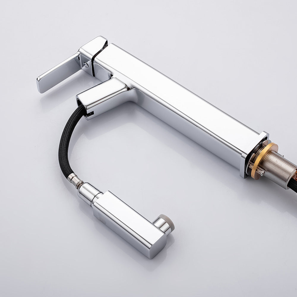 Eumtenr 1.5 GPM Single Handle Pre-Rinse Bathroom Faucet Suitable for Tall Body Basins