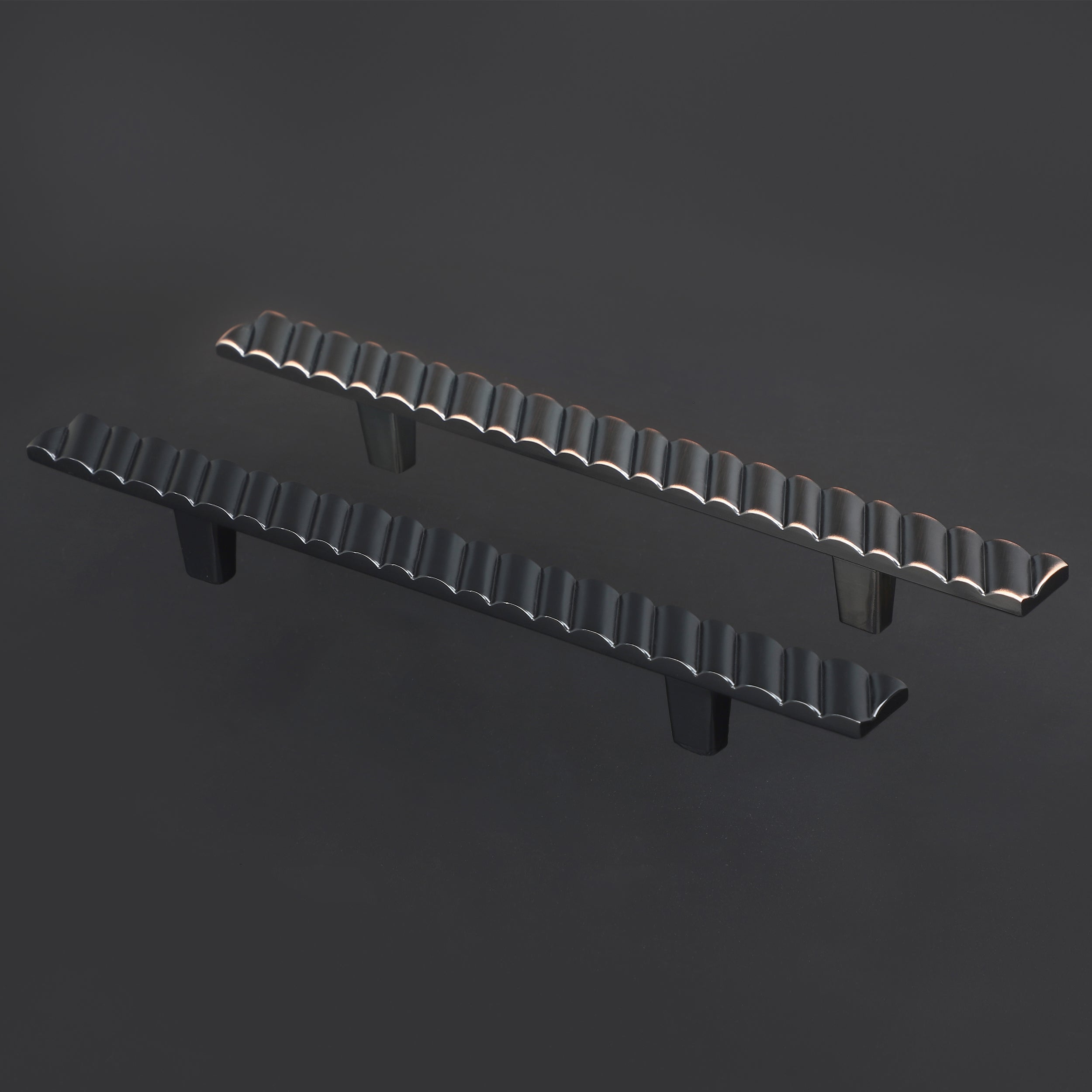 Heavy Duty Solid Brass 12" Pull and Flush Barn Door Handles Set