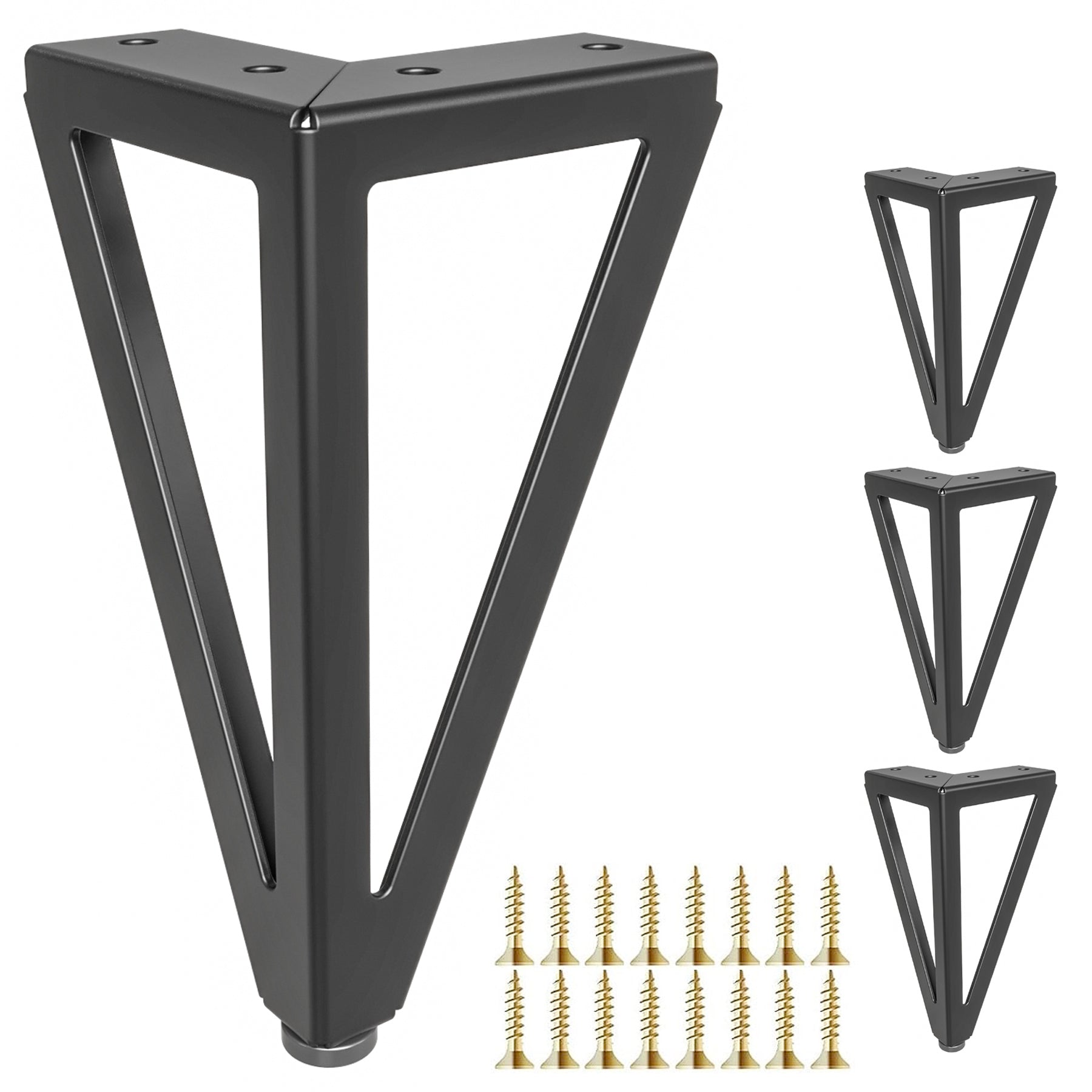 Eumtenr 6 Inch Solid Metal Furniture Legs (Set of 4)