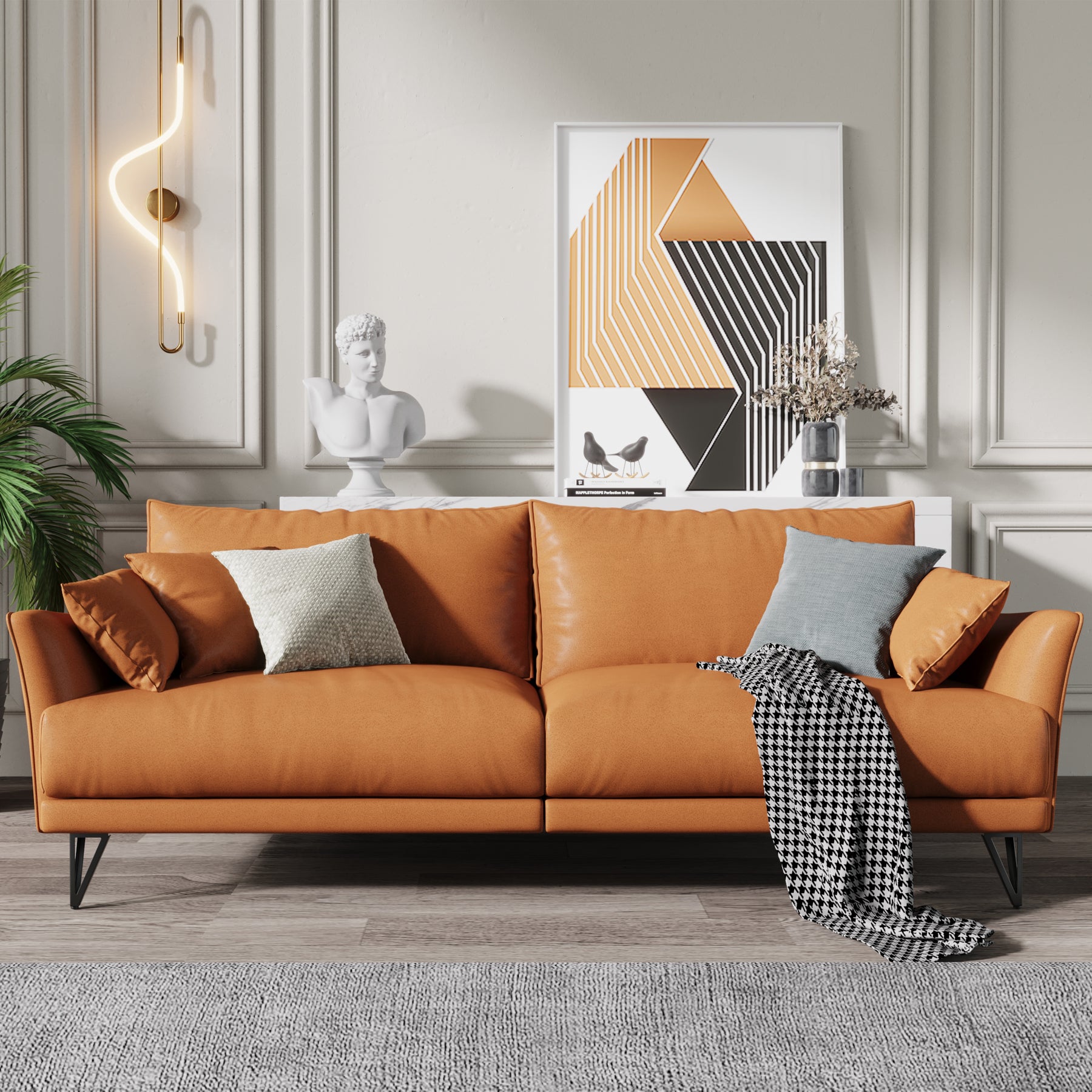 Eumtenr 6 Inch Solid Metal Furniture Legs (Set of 4)