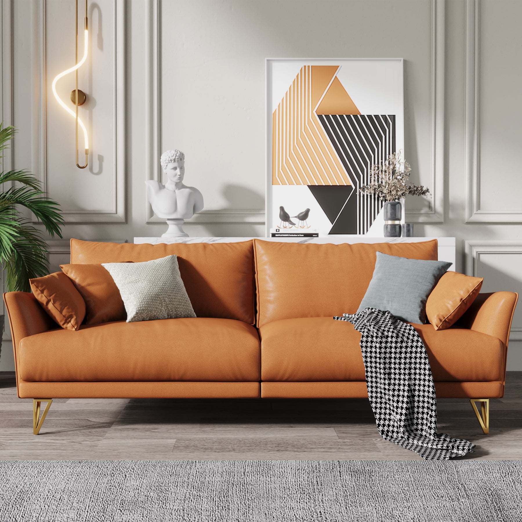 Eumtenr 6 Inch Solid Metal Furniture Legs (Set of 4)