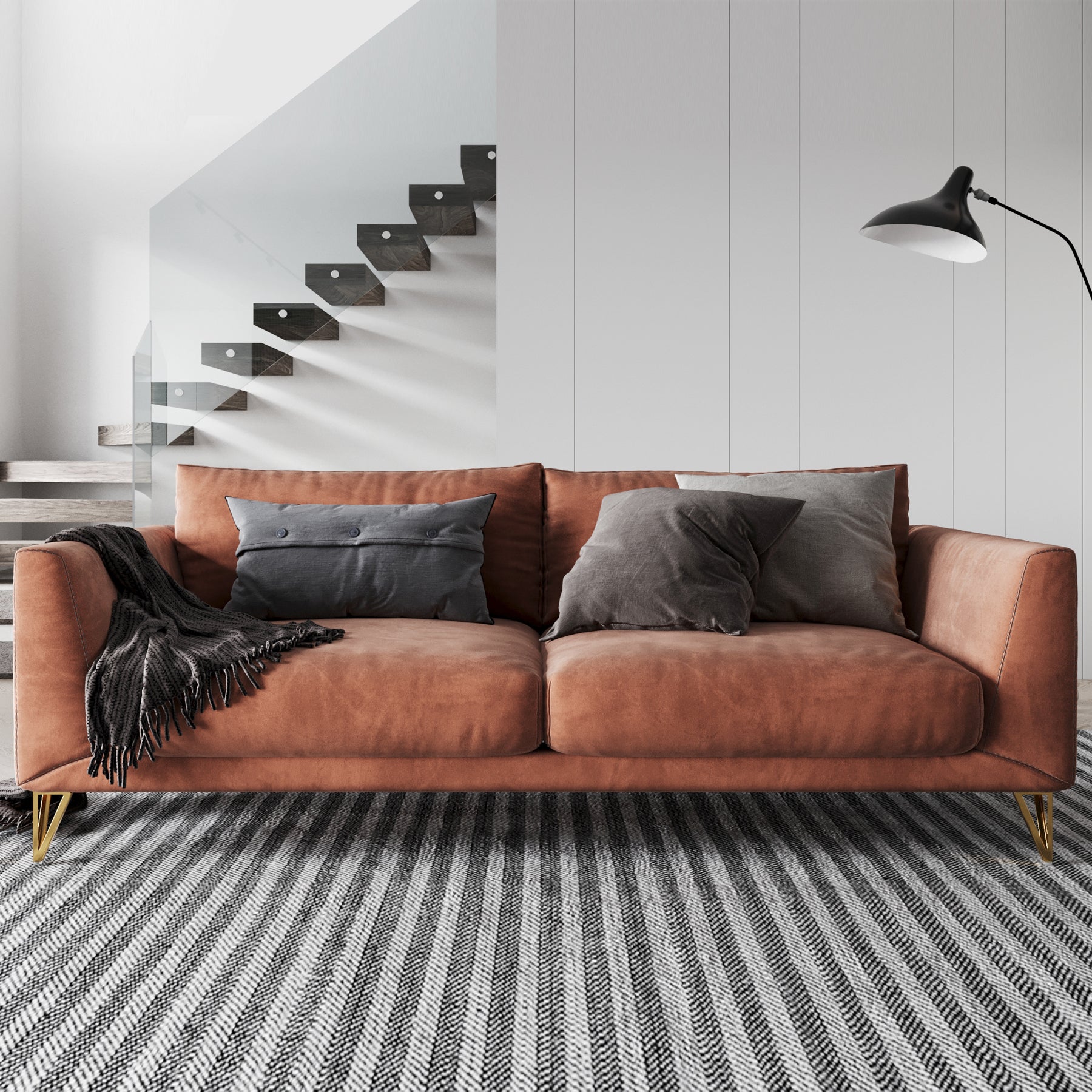 Eumtenr 6 Inch Solid Metal Furniture Legs (Set of 4)