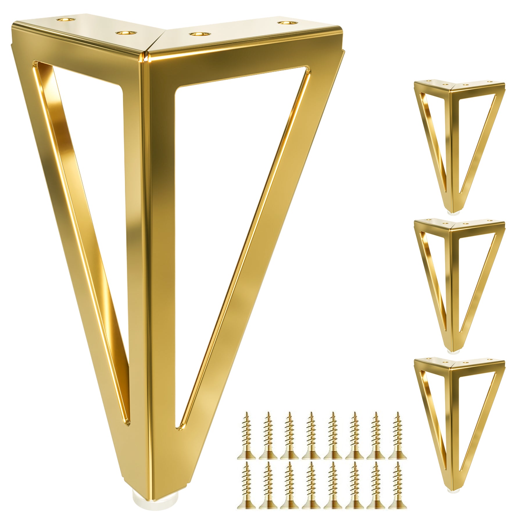 Eumtenr 6 Inch Solid Metal Furniture Legs (Set of 4)