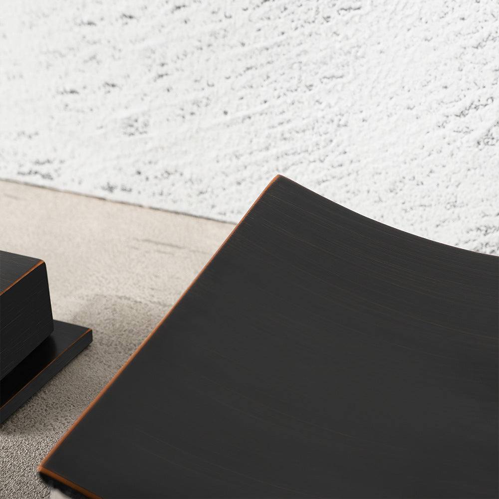 Waterfall Brass 3 Holes Bathroom Faucets with 2 Handles