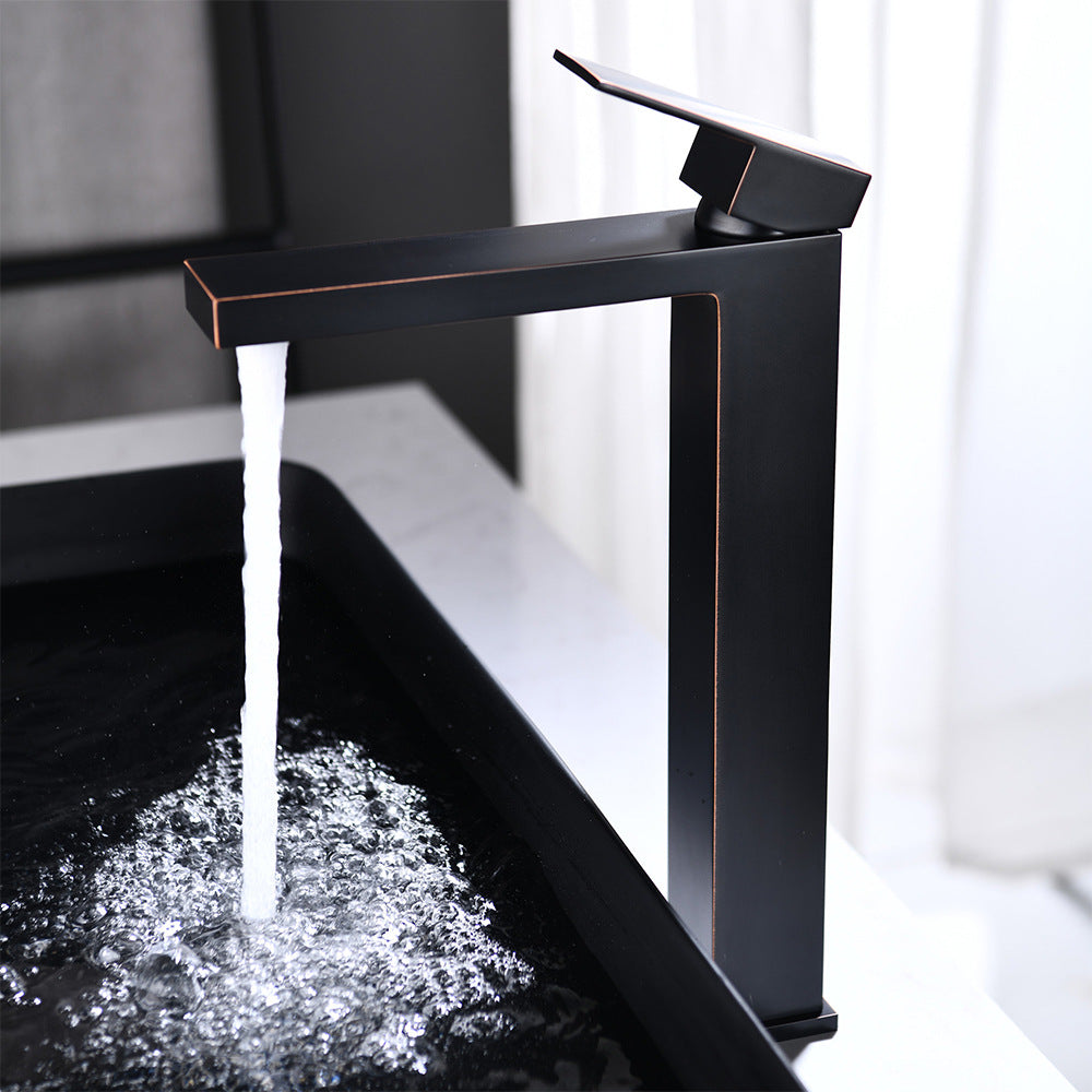 Brass Bathroom Faucet Single Handle - Single Hole