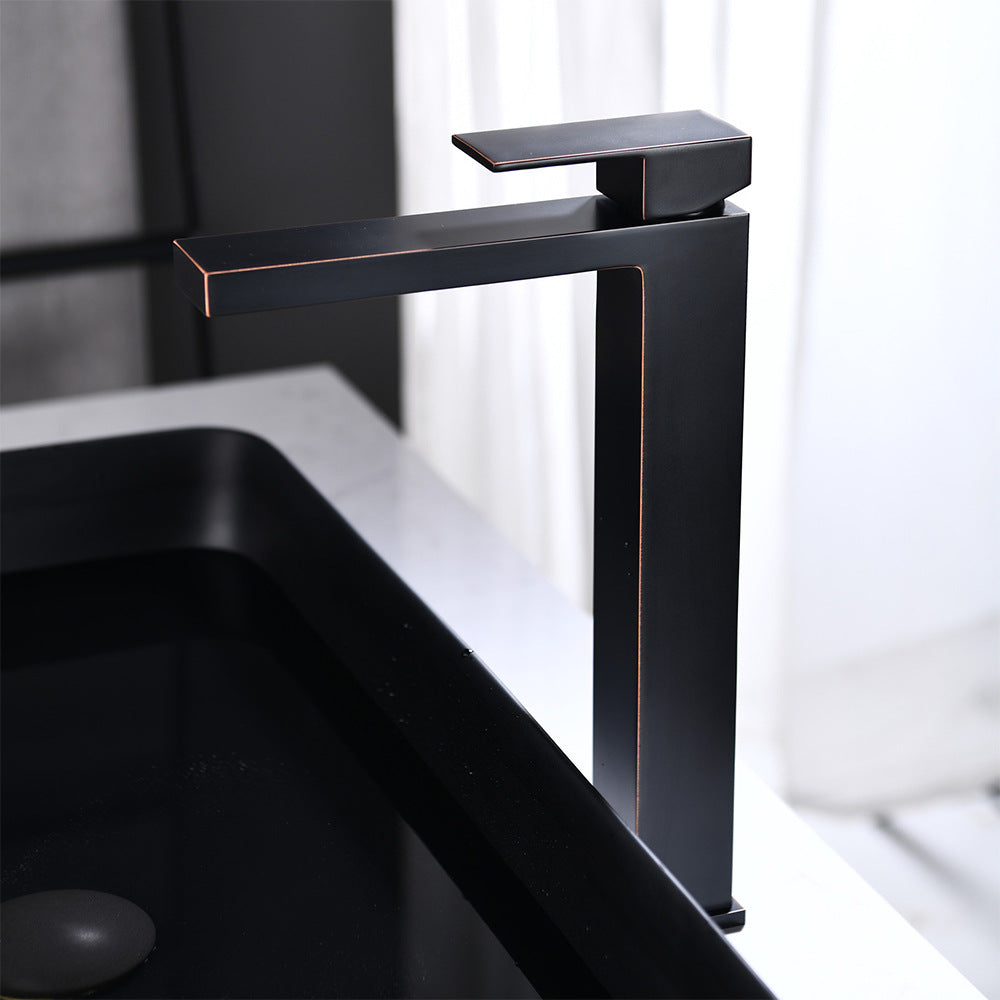 Brass Bathroom Faucet Single Handle - Single Hole