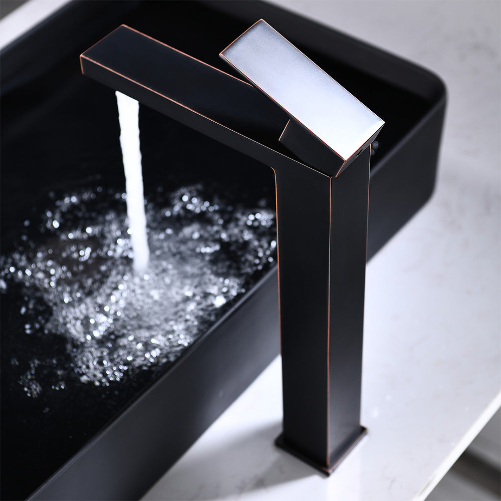 Brass Bathroom Faucet Single Handle - Single Hole