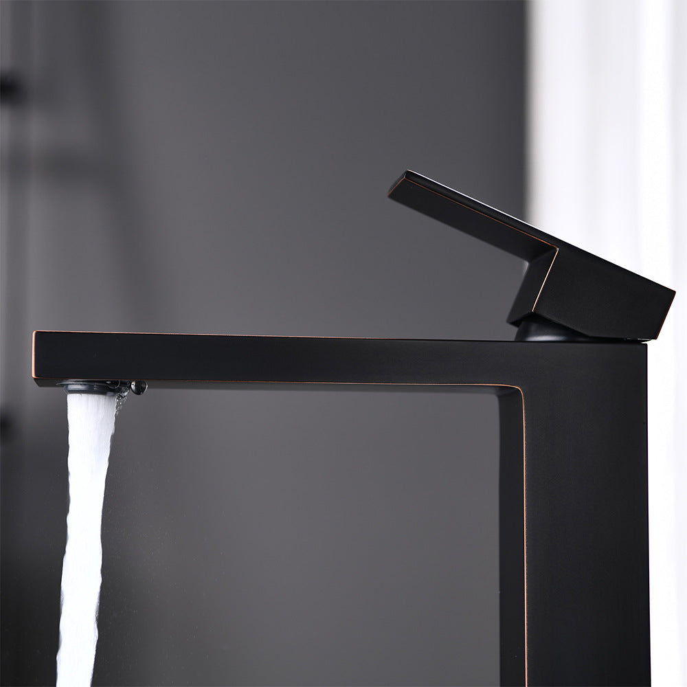 Brass Bathroom Faucet Single Handle - Single Hole