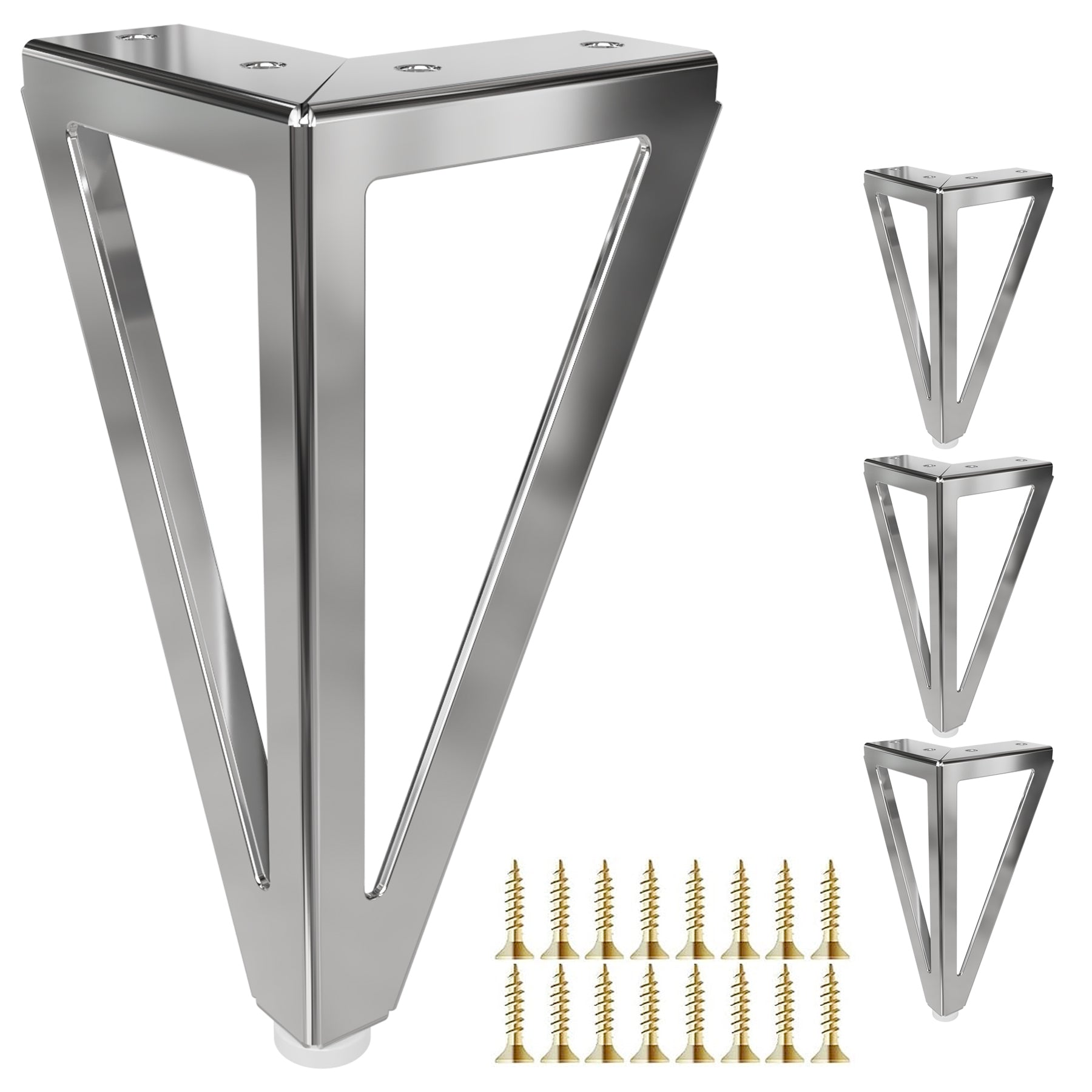 Eumtenr 6 Inch Solid Metal Furniture Legs (Set of 4)