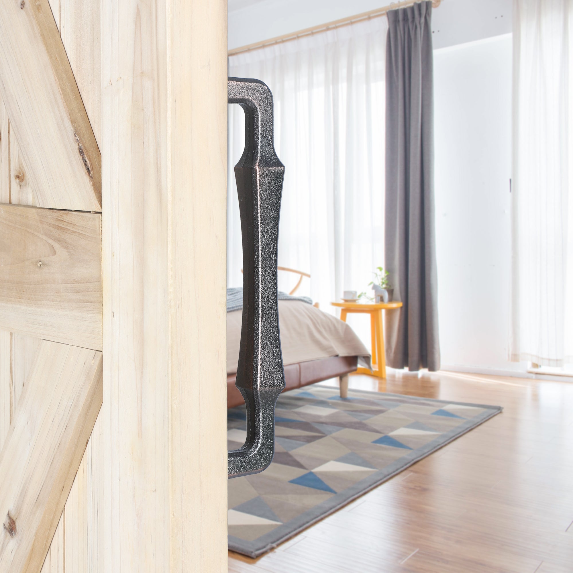 Heavy Duty 10 Inch Sliding Barn Door Handles for DIY Sliding Barn Door, Gate, Shed, Garage - ORB