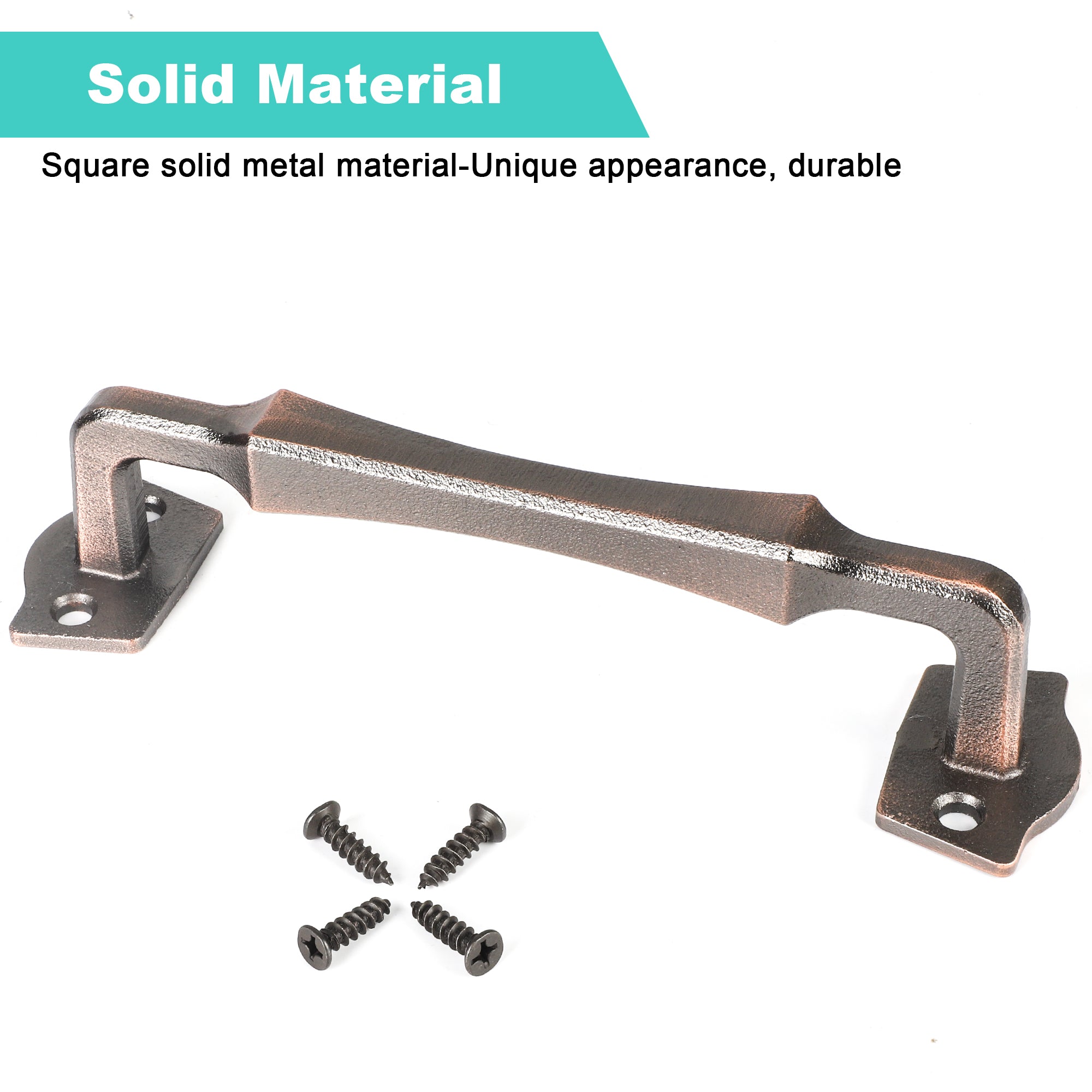 Heavy Duty 10 Inch Sliding Barn Door Handles for DIY Sliding Barn Door, Gate, Shed, Garage - ORB