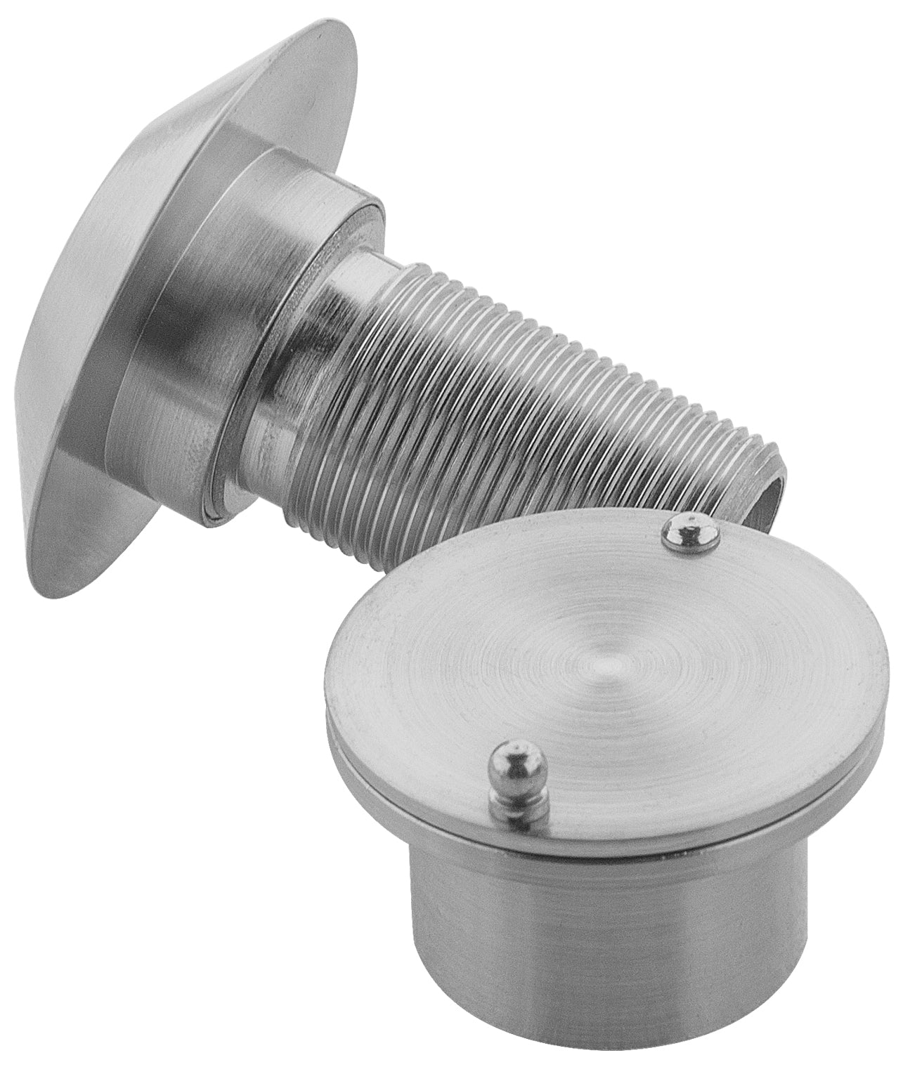 Solid Brass Security Large Peepholes for Front Door - Satin Nickle