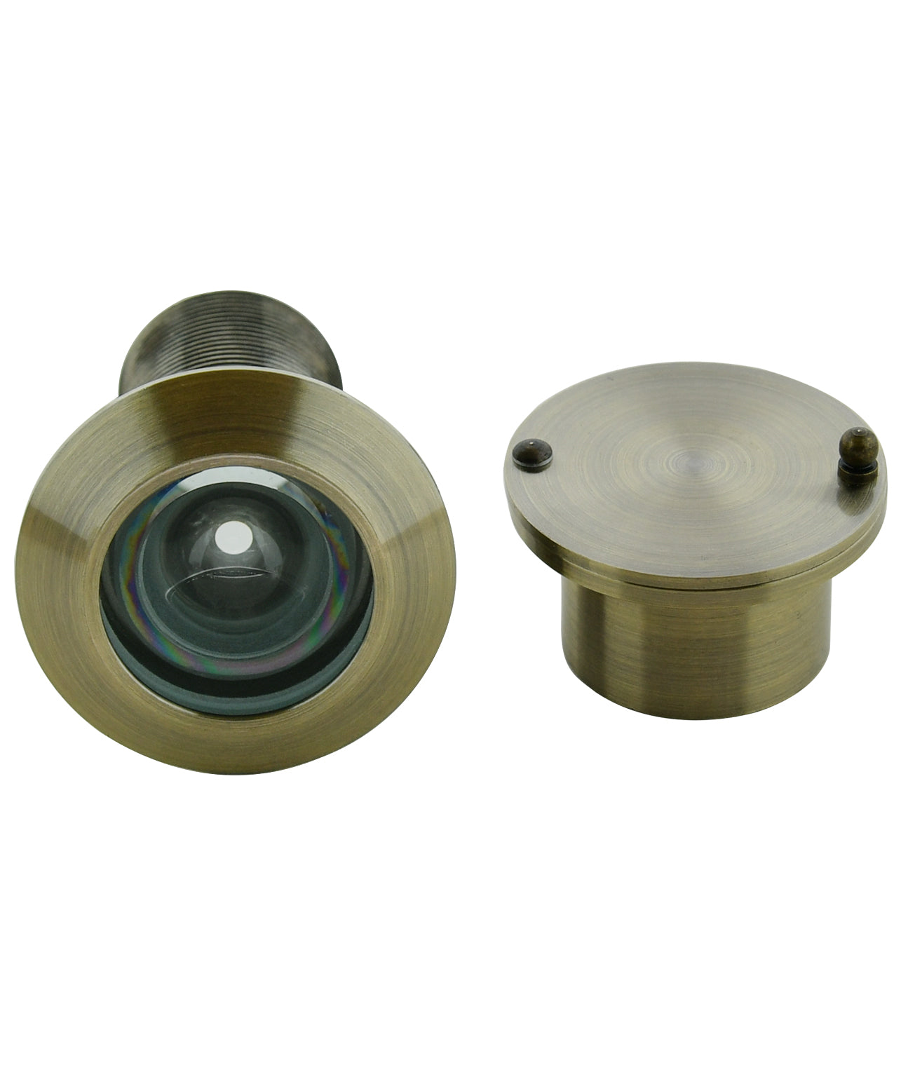 Solid Brass Security Peek Peepholes for Front Door - Antique Bronze