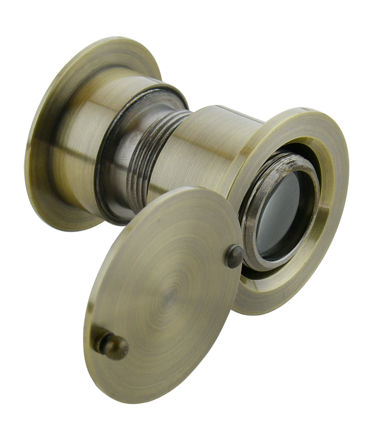 Solid Brass Security Peek Peepholes for Front Door - Antique Bronze