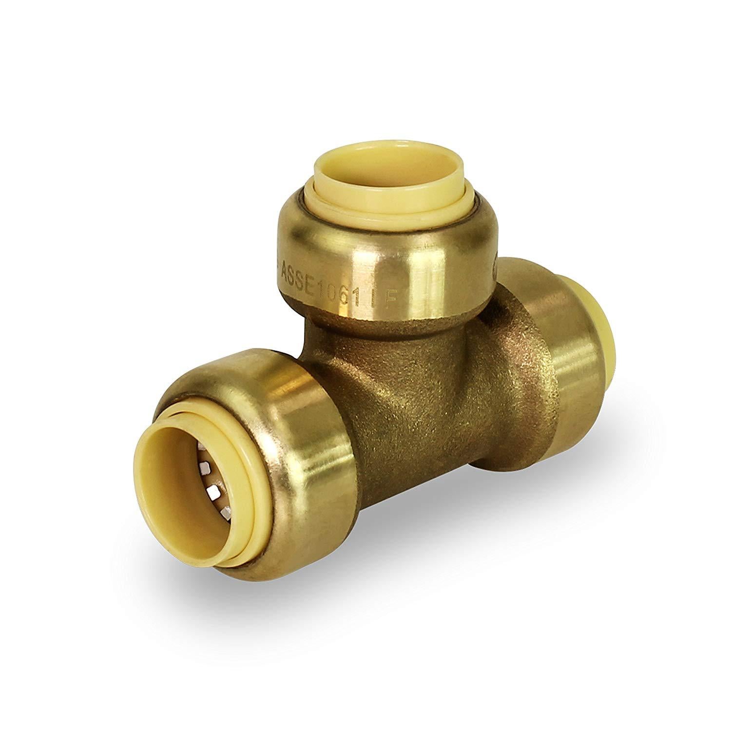 1/2-Inch Push Plumbing Tee,Push-to-Connect Pex Fittings