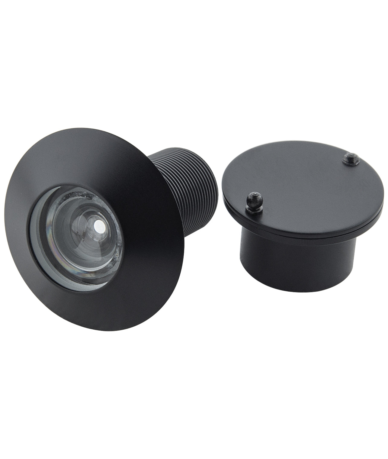 Solid Brass Security Large Peepholes for Front Door - Black