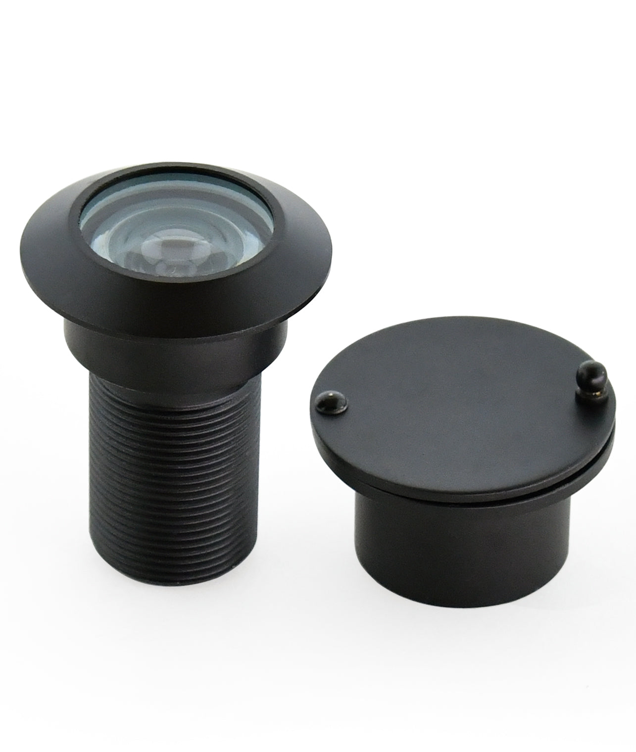 Solid Brass Security Peek Peepholes for Front Door - Black