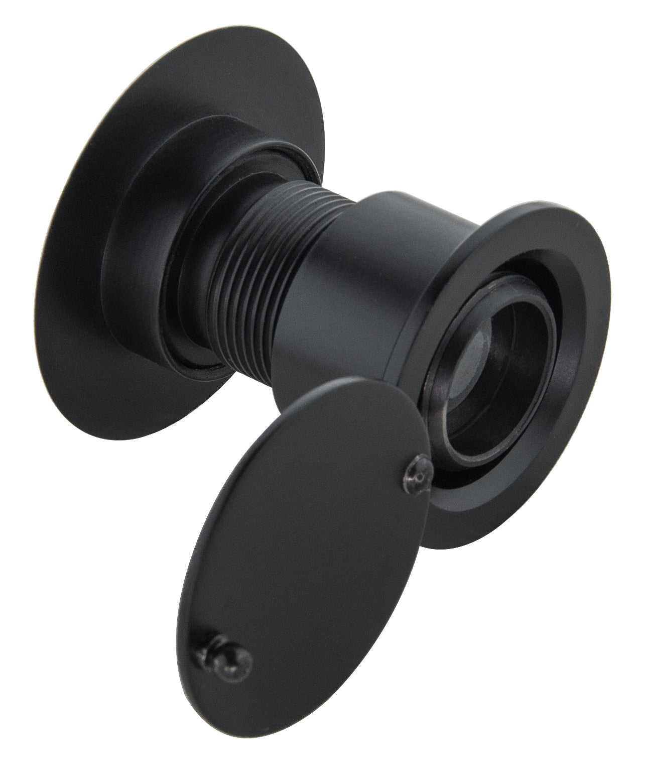 Solid Brass Security Large Peepholes for Front Door - Black