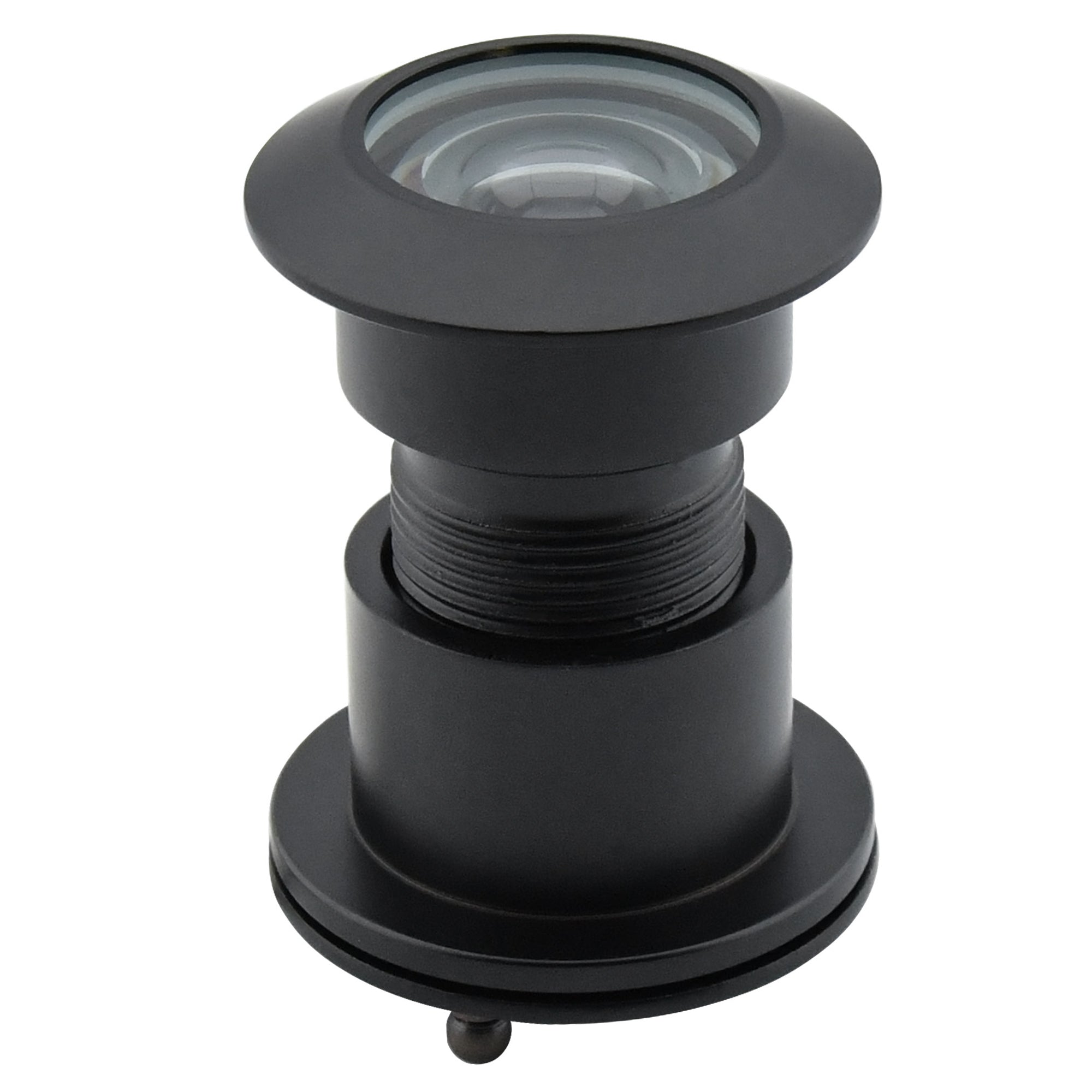 Solid Brass Security Peek Peepholes for Front Door - Black