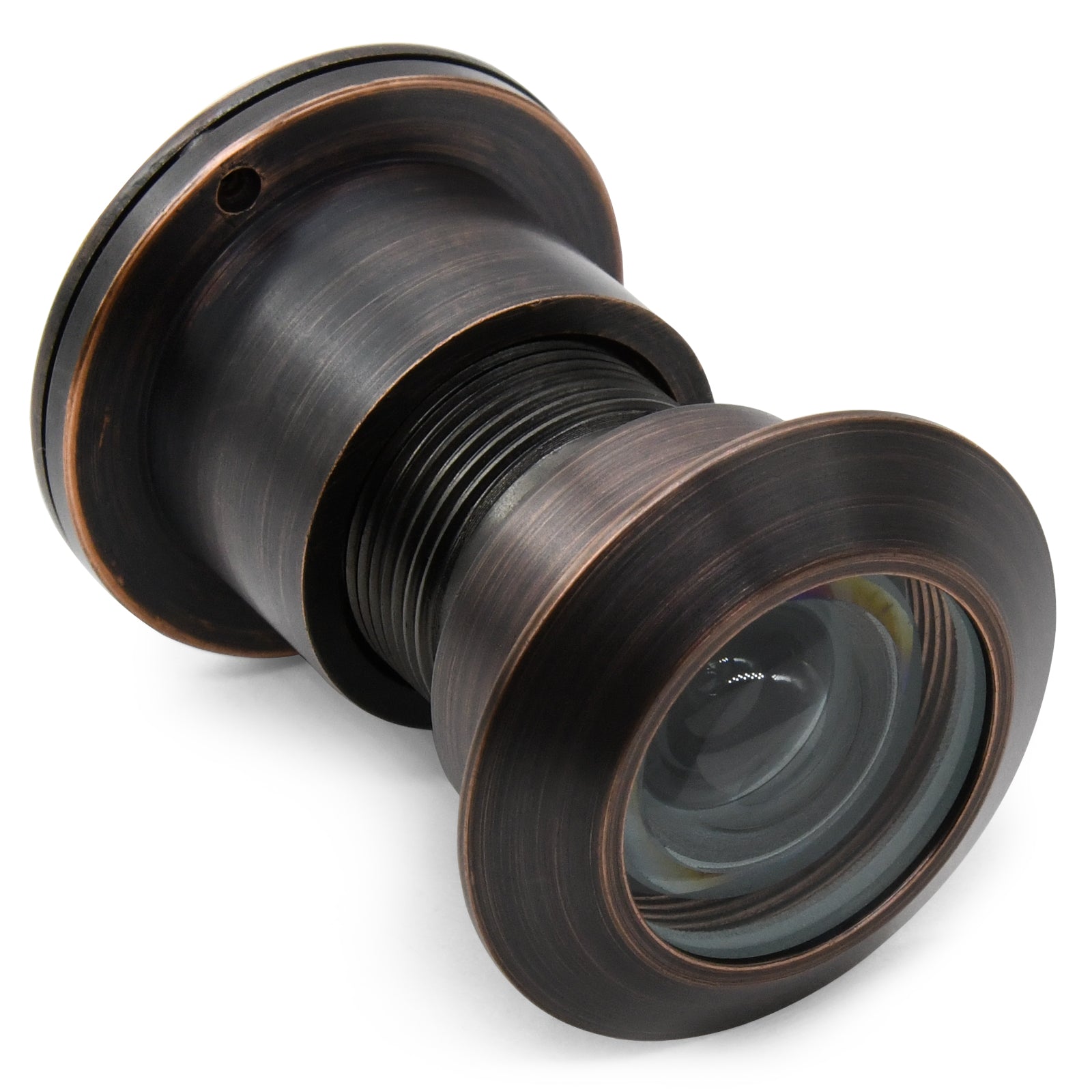 Judas de sécurité en laiton massif pour porte d'entrée - Bronze huilé