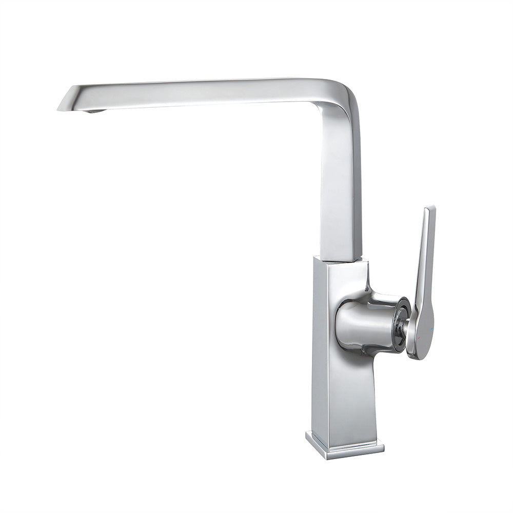 Eumtenr All Brass Cold and Hot Single Hole  Kitchen Faucet