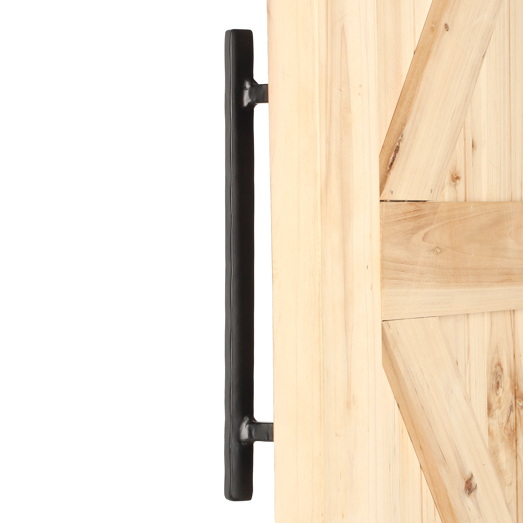 Euntenr Heavy Duty 12" Rhombus Solid Rustic Barn Door Handles for DIY Sliding Barn Door, Gate, Shed, Garage
