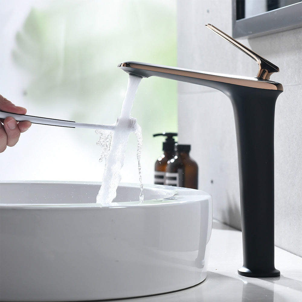 Eumtenr Brass 1.5 GPM Single Handle Bathroom Faucet Suitable for Tall Body Basins
