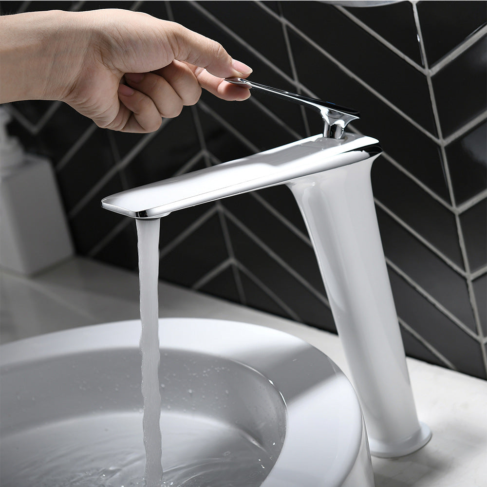 Eumtenr Brass 1.5 GPM Single Handle Bathroom Faucet Suitable for Tall Body Basins