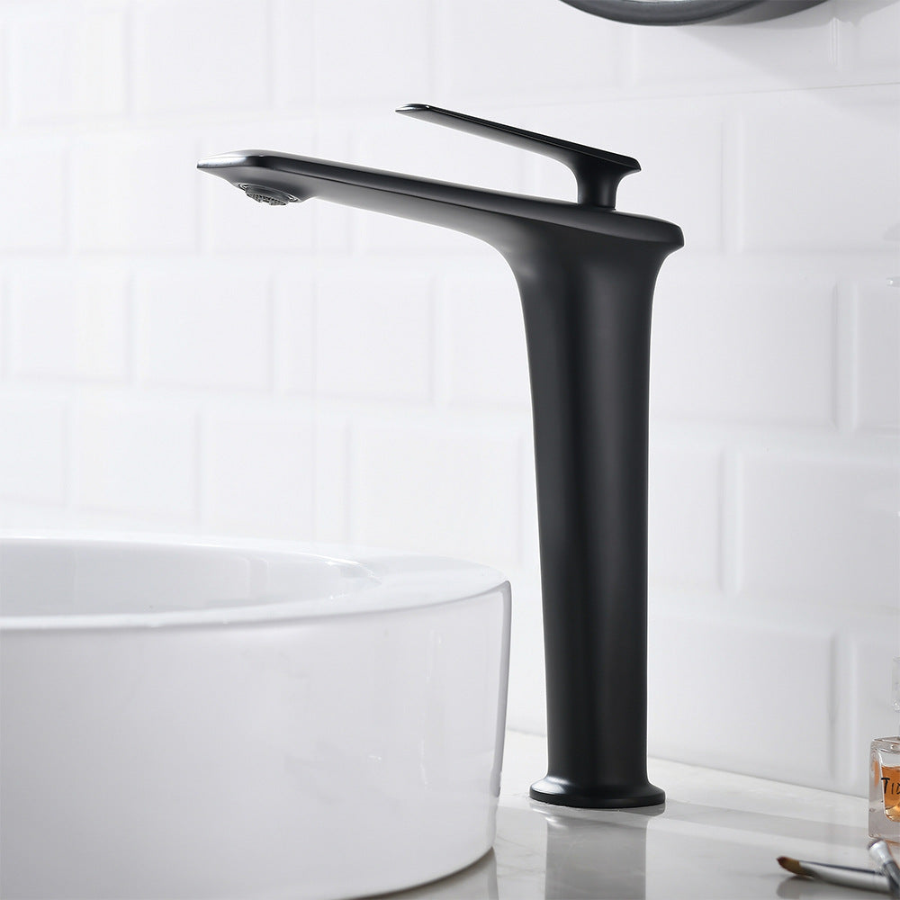 Eumtenr Brass 1.5 GPM Single Handle Bathroom Faucet Suitable for Tall Body Basins
