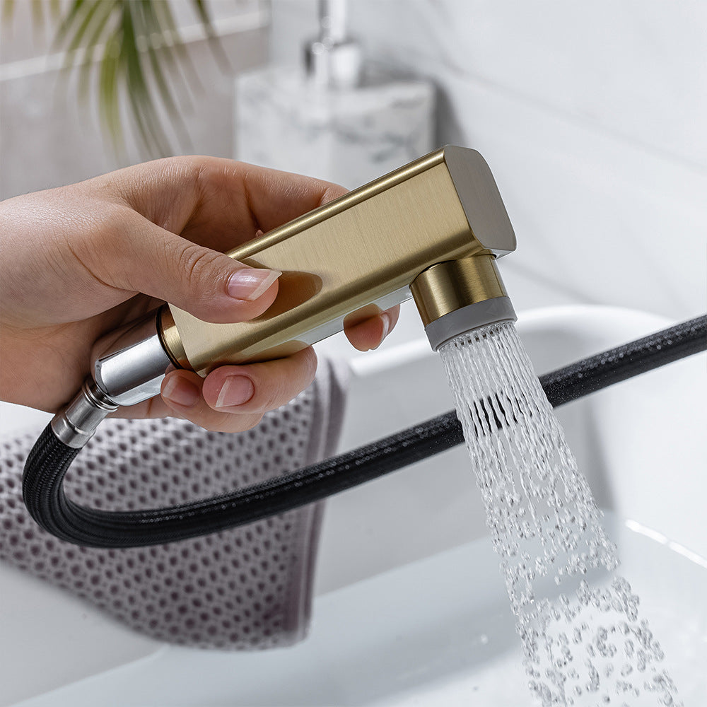 Eumtenr 1.5 GPM Single Handle Pre-Rinse Bathroom Faucet Suitable for Tall Body Basins