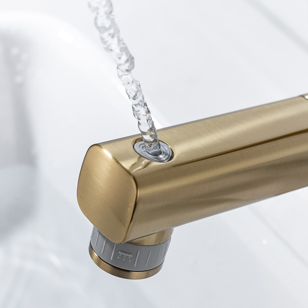 Single Handle Cold and Hot Water Bathroom Faucet Suitable for Tall Body Basins