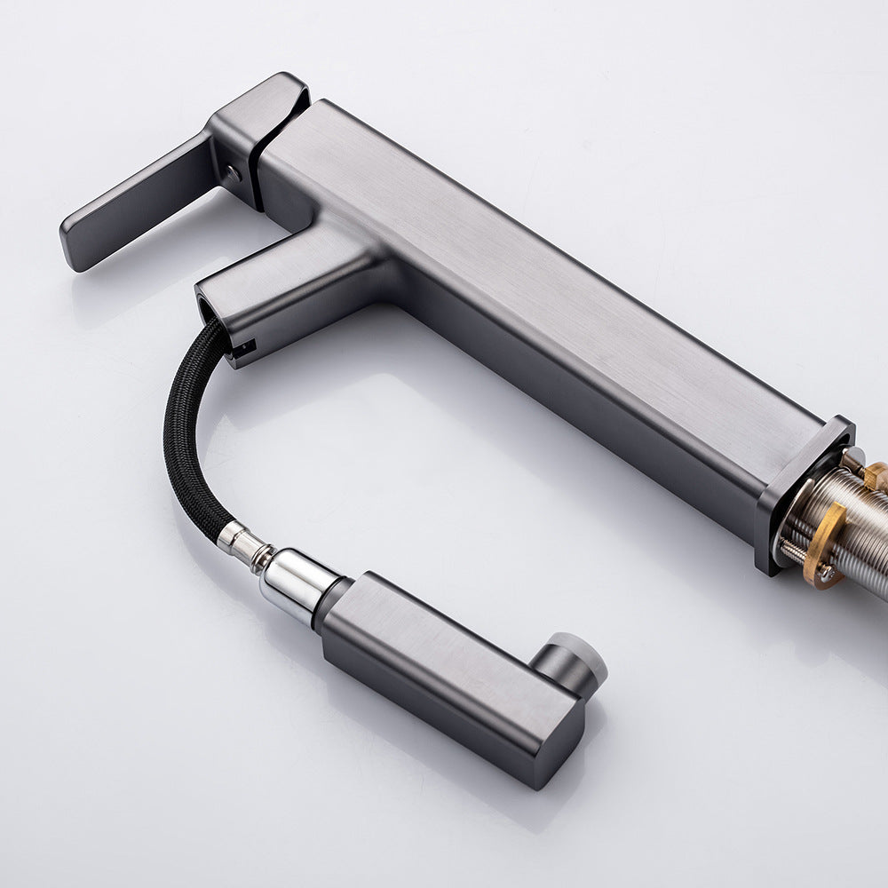 Eumtenr 1.5 GPM Single Handle Pre-Rinse Bathroom Faucet Suitable for Tall Body Basins