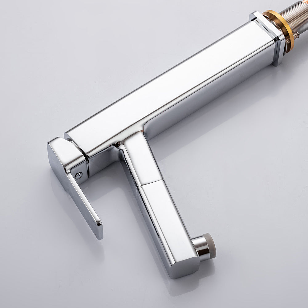 Eumtenr 1.5 GPM Single Handle Pre-Rinse Bathroom Faucet Suitable for Tall Body Basins