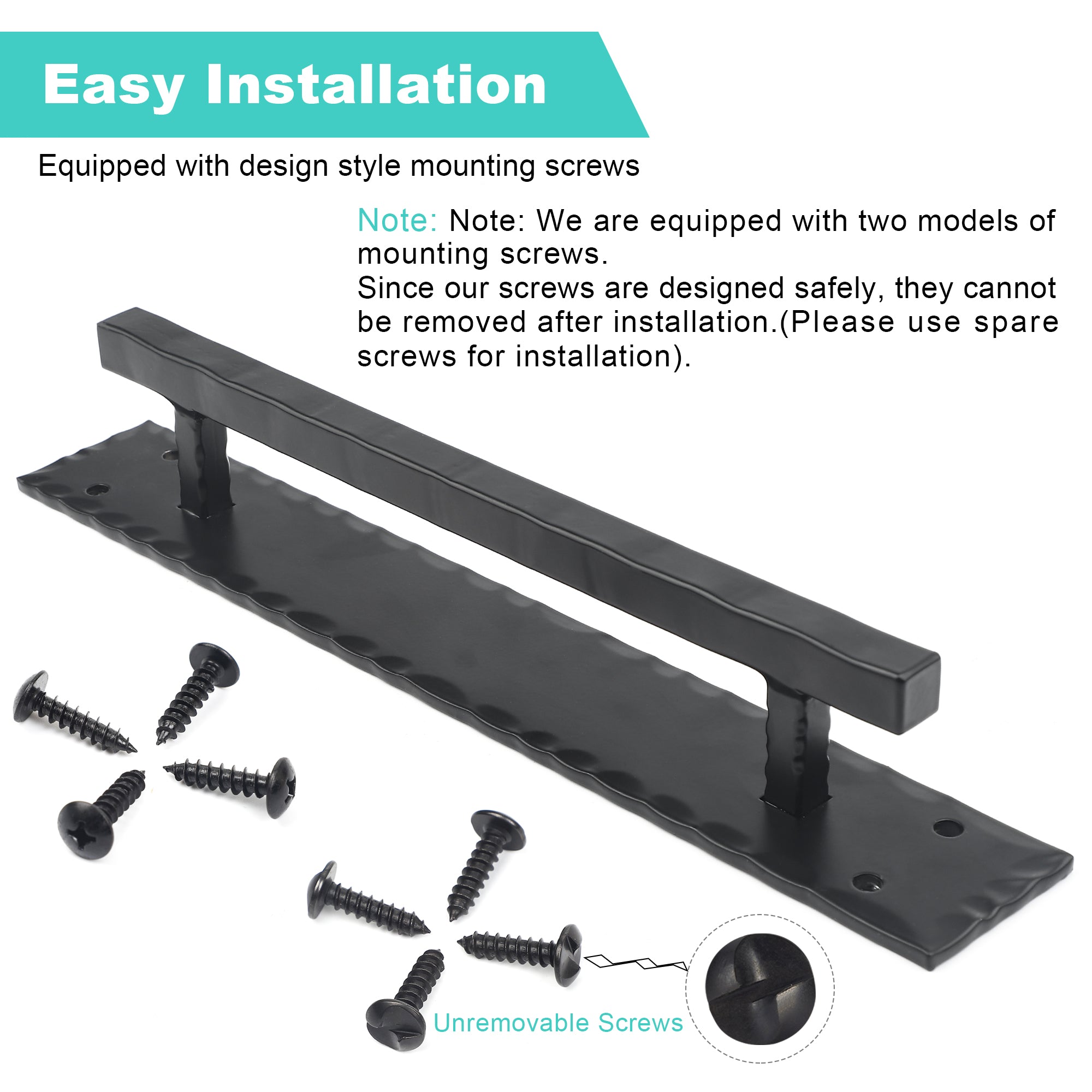Eumtenr Heavy Duty 14 Inch Creative Rustic Barn Door Handles