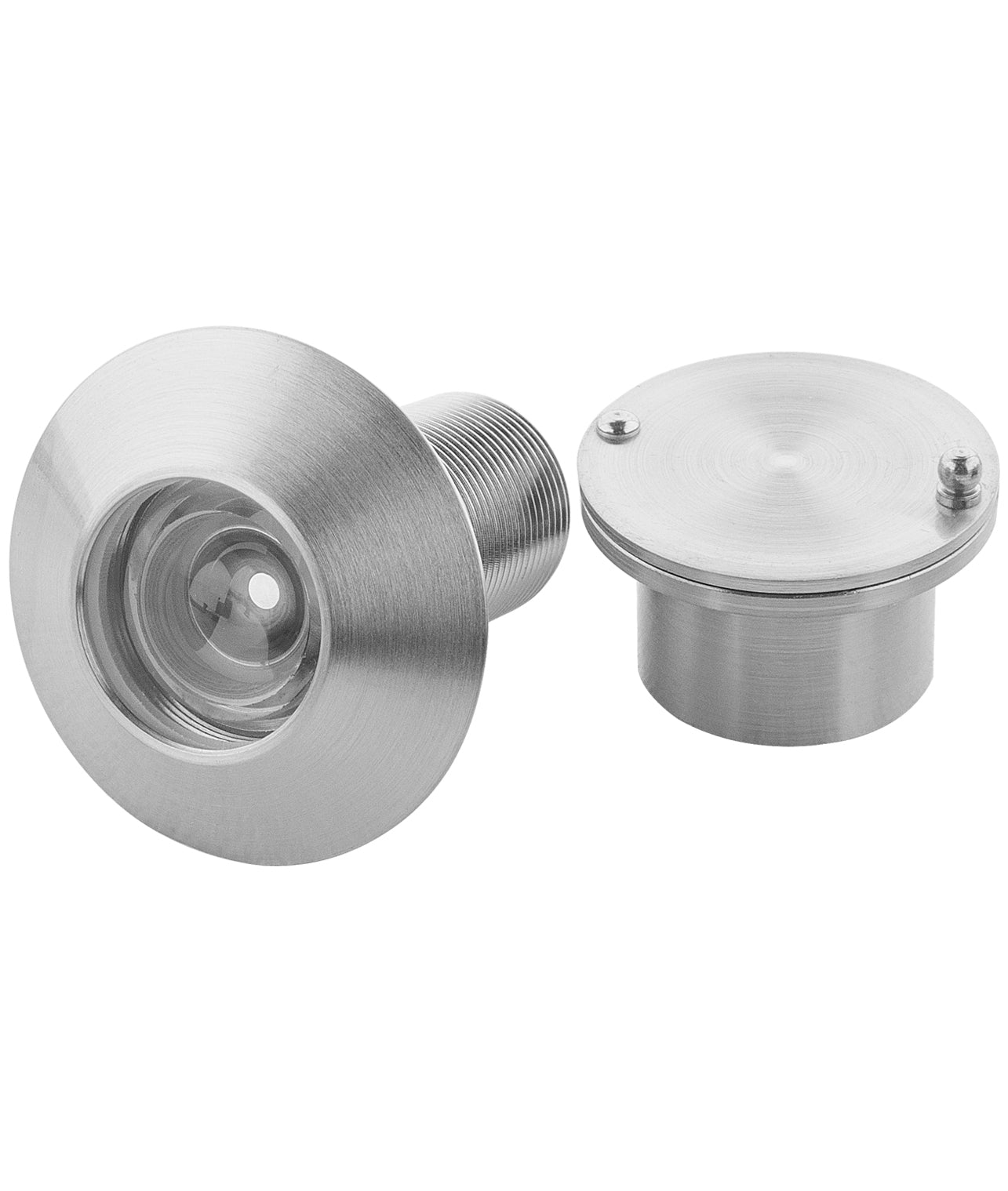 Solid Brass Security Large Peepholes for Front Door - Satin Nickle