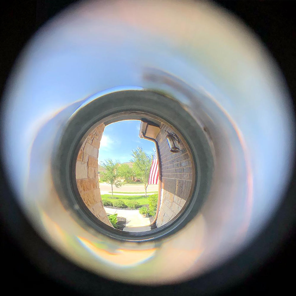 Solid Brass Security Peek Peepholes for Front Door - Chrome